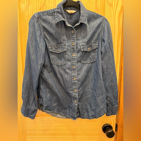 Banana Republic Dark Blue Button-Down Shirt - Picture 2 of 4